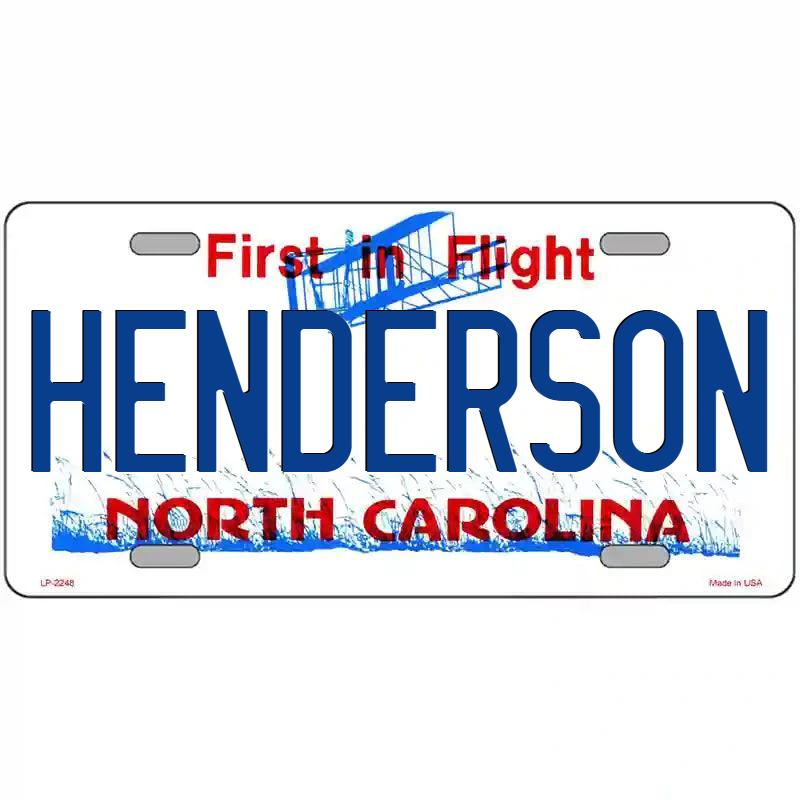 Henderson North Carolina Metal Sign