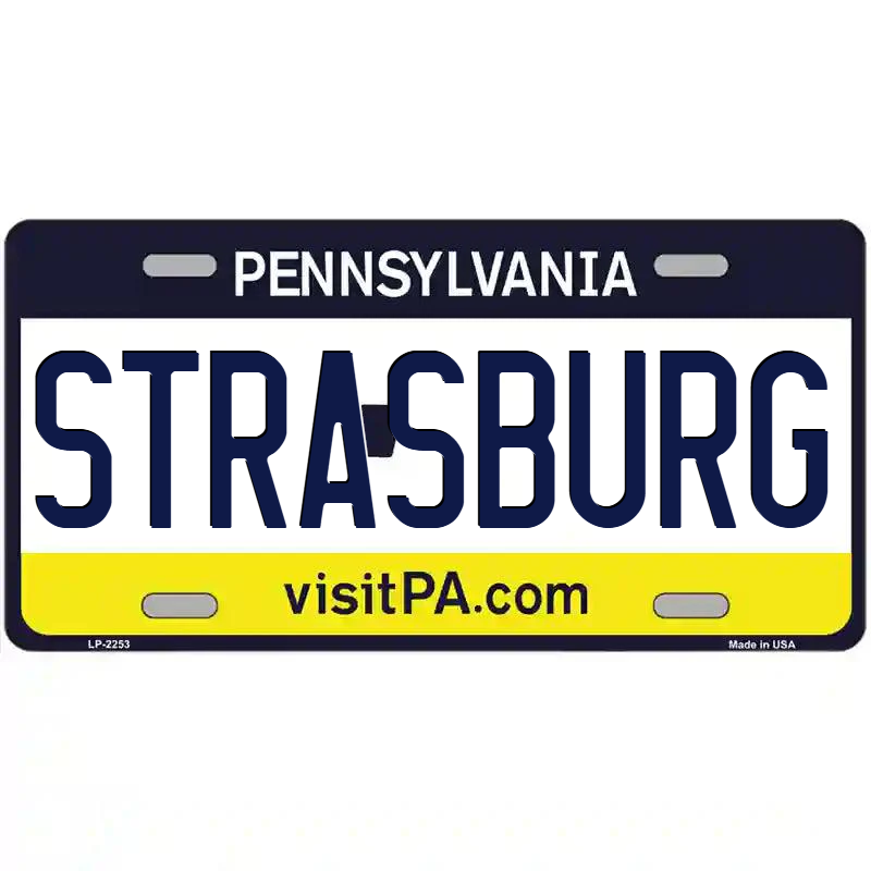Strasburg Pennsylvania Metal Sign