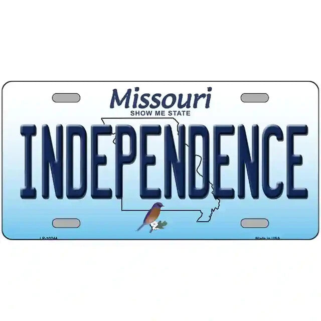 Independence Missouri Metal Sign
