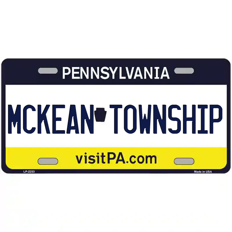 McKean Township Pennsylvania Metal Sign