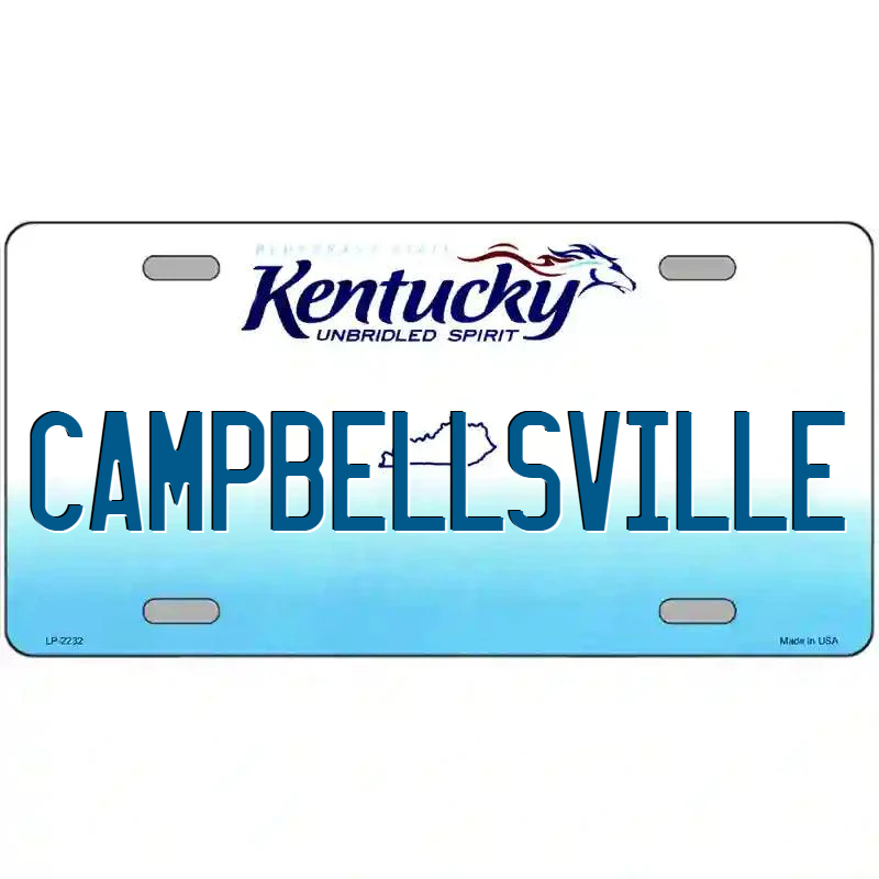 Campbellsville Kentucky Metal Sign