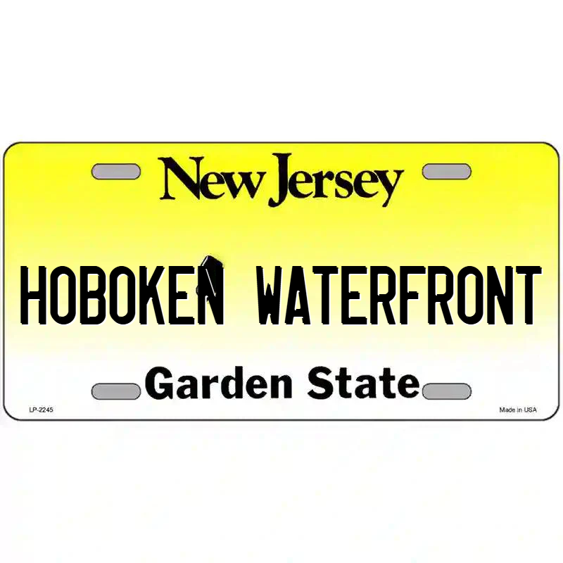 Hoboken Waterfront New Jersey Metal Sign