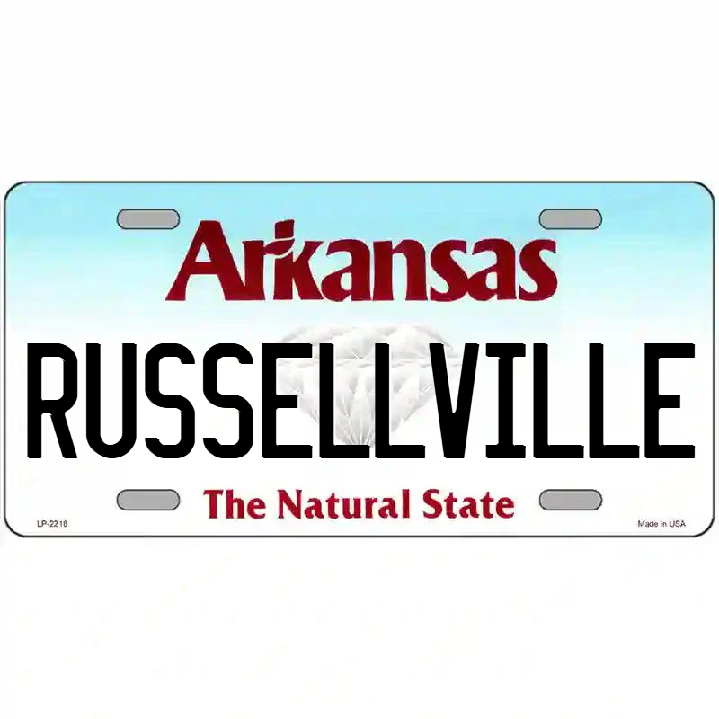 Russellville Arkansas Metal Sign