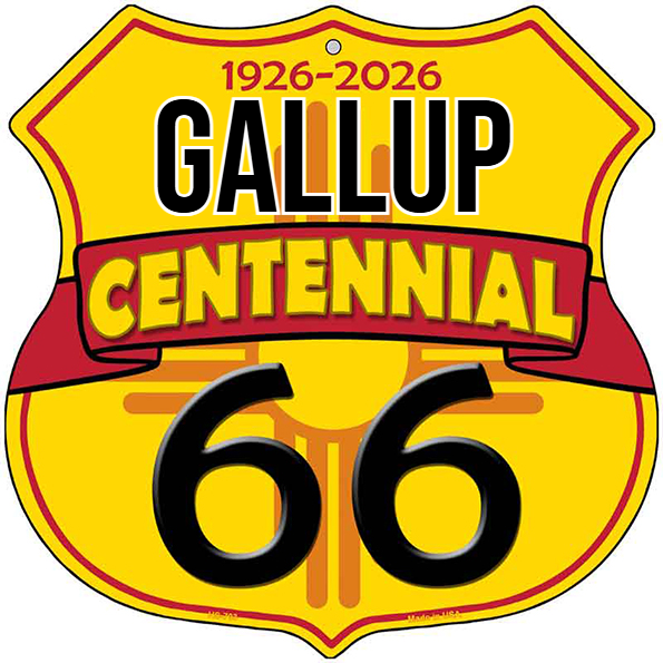 Gallup New Mexico Flag Route 66 Centennial Highway Shield Metal Sign
