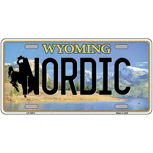 Nordic Wyoming Metal Sign