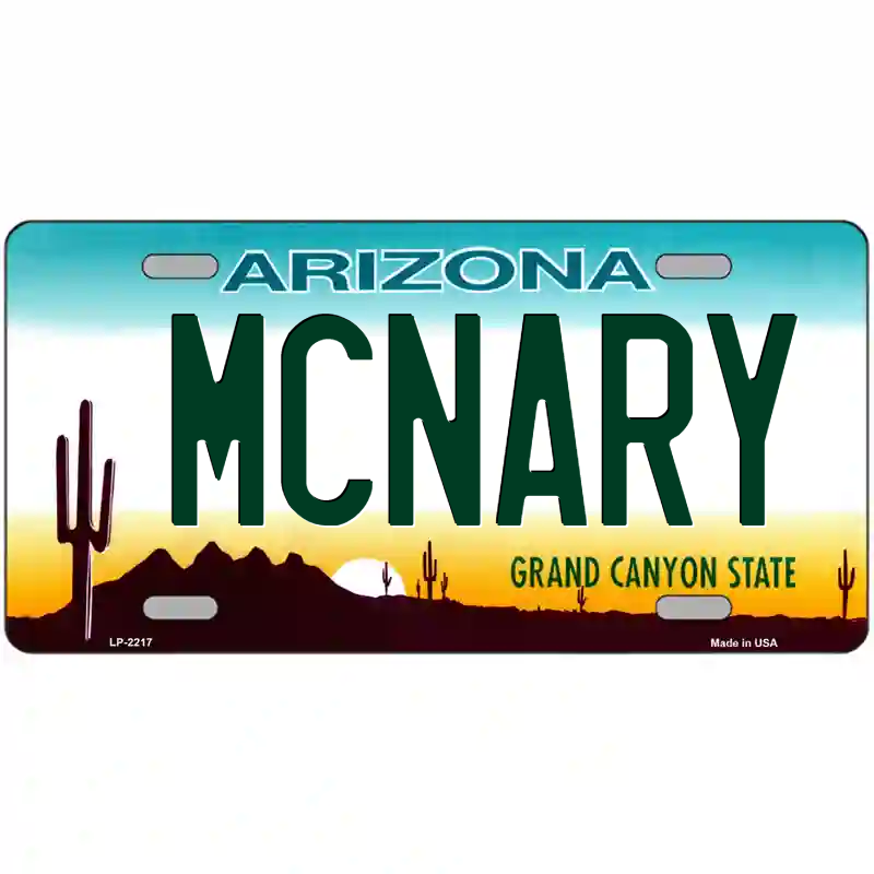 McNary Arizona Metal Sign