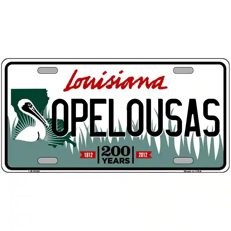 Opelousas Louisiana Metal Sign