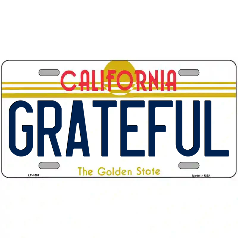 Grateful California Metal Sign