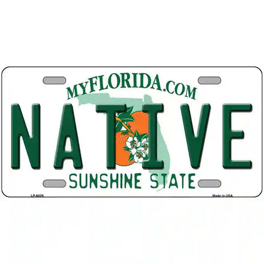 Native Florida Metal Sign
