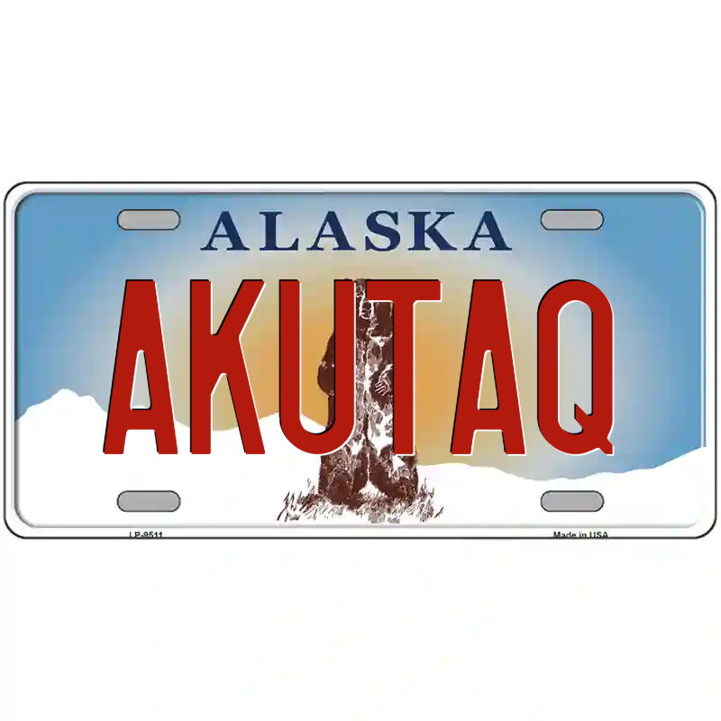 Akutaq Alaska Metal Sign