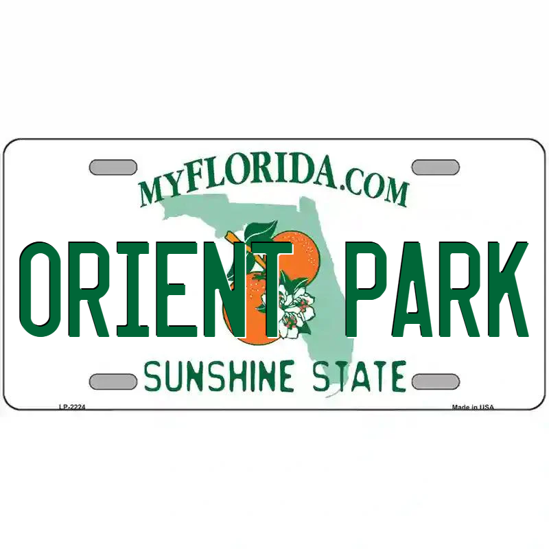 Orient Park Florida Metal Sign