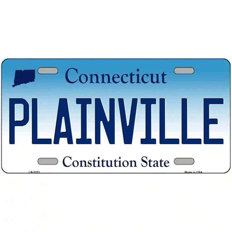 Plainville Connecticut Metal Sign