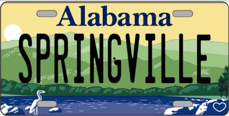 Springville Alabama Metal Sign