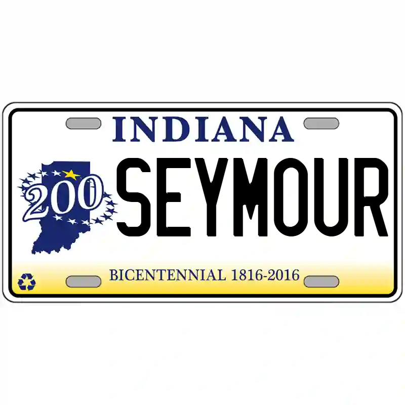 Seymour Indiana Bicentennial Metal Sign