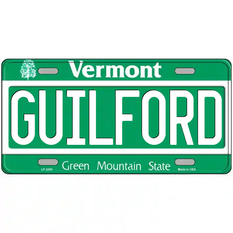 Guilford Vermont Metal Sign