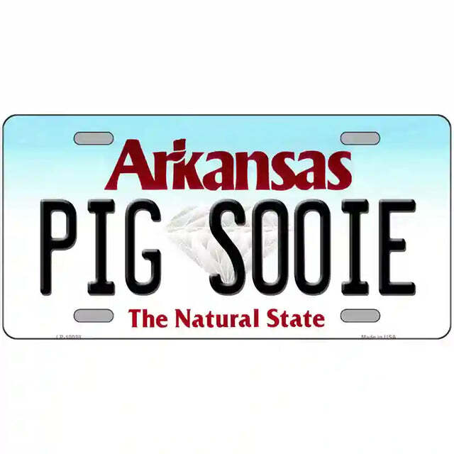 Pig Sooie Arkansas Metal Sign