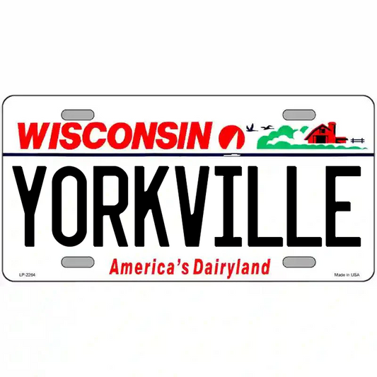 Yorkville Wisconsin Metal Sign