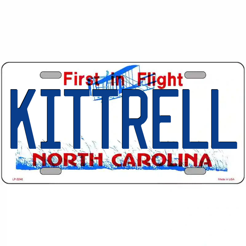 Kittrell North Carolina Metal Sign