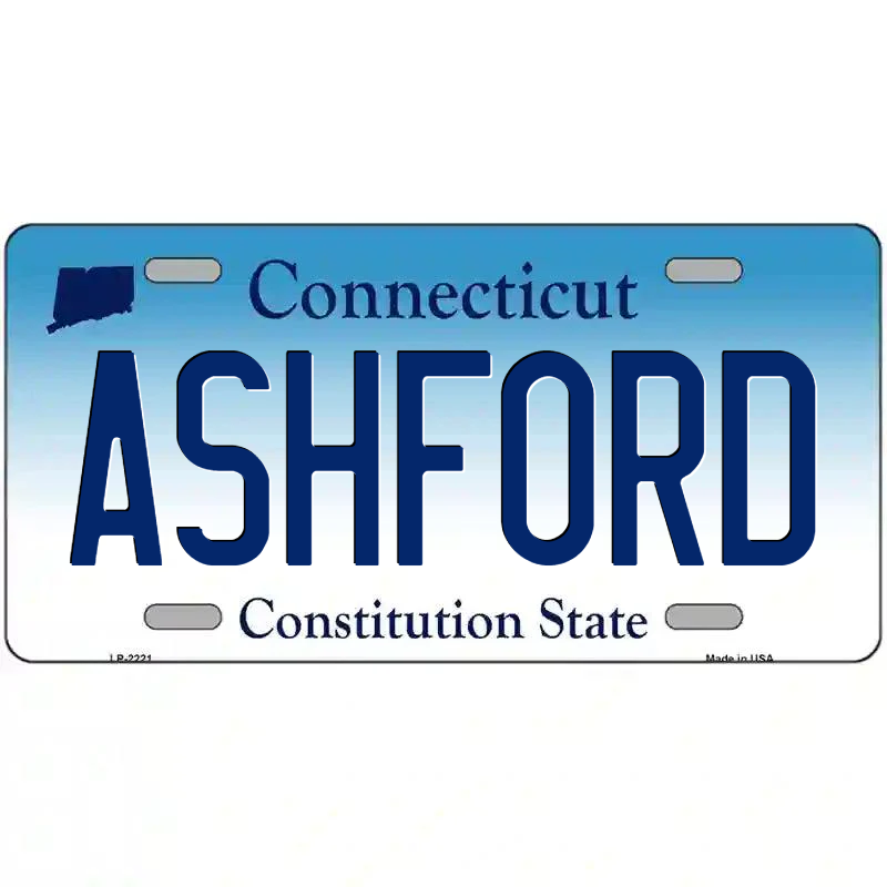 Ashford Connecticut Metal Sign