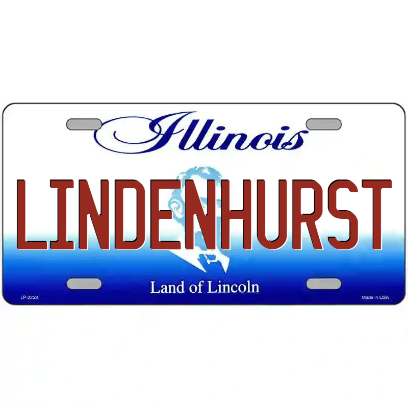 Lindenhurst Illinois Metal Sign