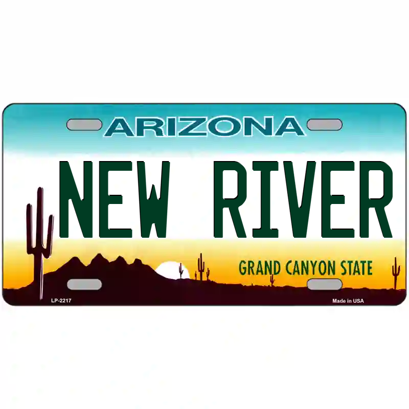 New River Arizona Metal Sign