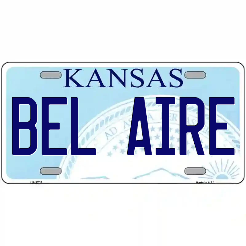 Del Aire Kansas Metal Sign