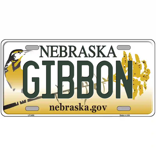 Gibbon Nebraska Metal Sign