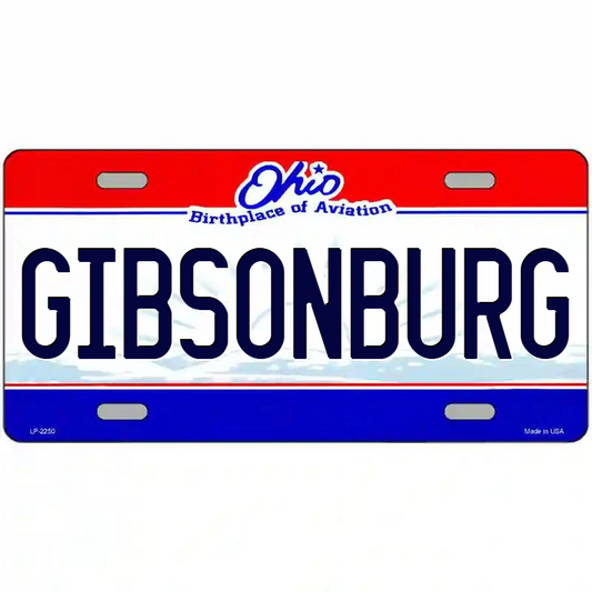 Gibsonburg Ohio Metal Sign