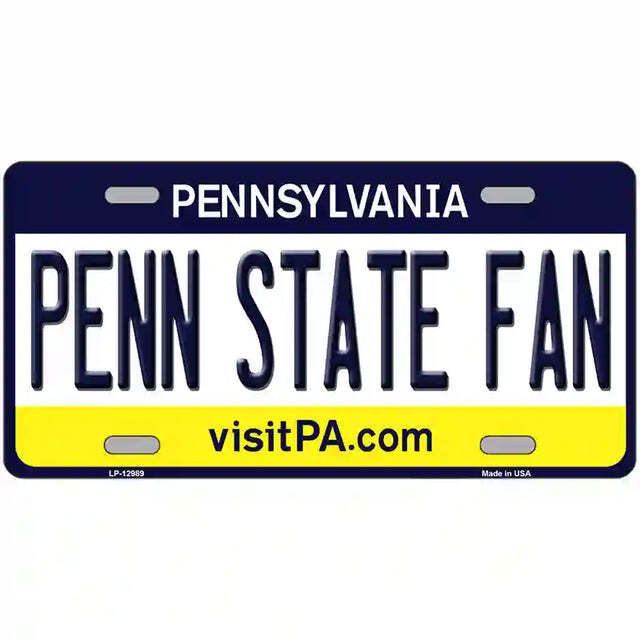 Penn State Fan Pennsylvania Metal Sign