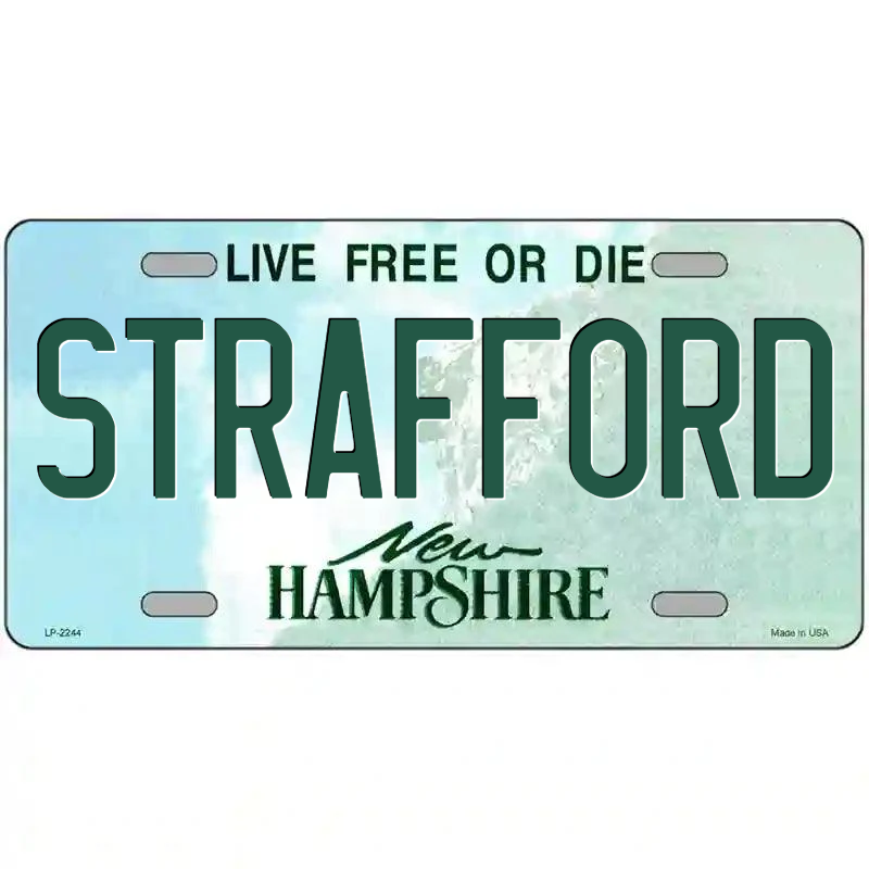 Strafford New Hampshire Metal Sign