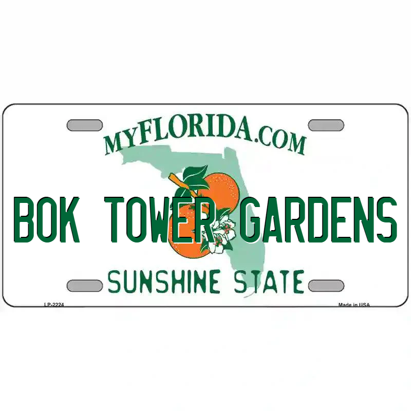 Bok Tower Gardens Florida Metal Sign