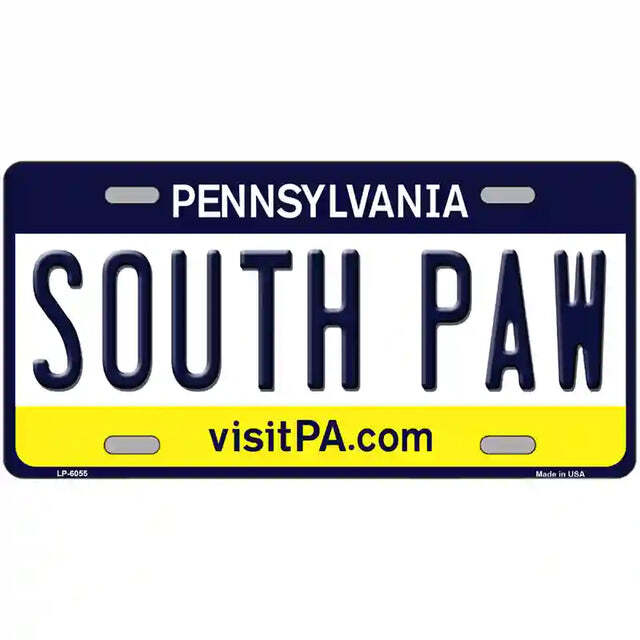 South Paw Pennsylvania Metal Sign