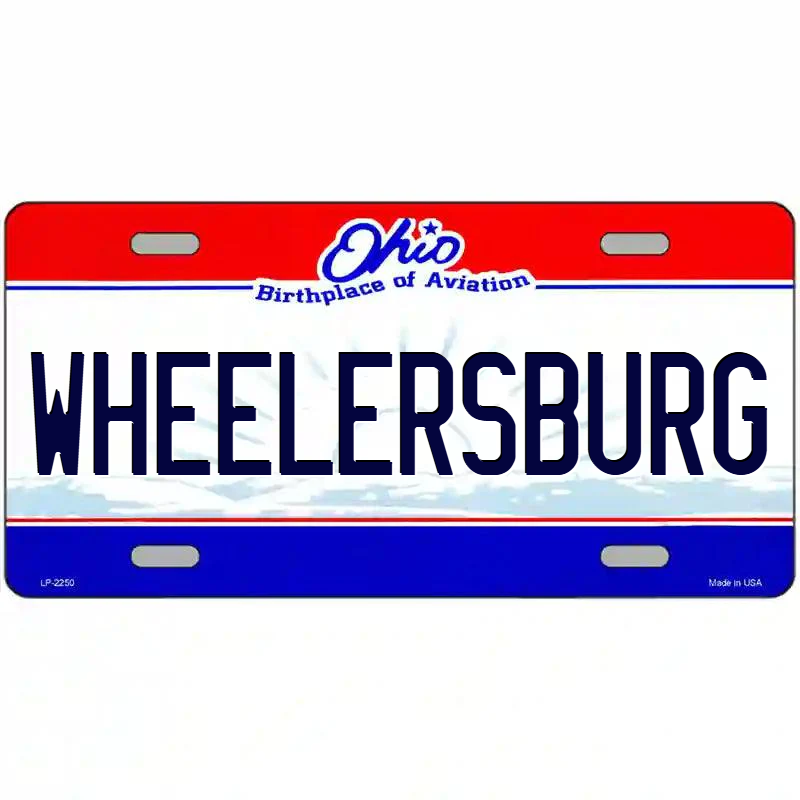 Wheelersburg Ohio Metal Sign