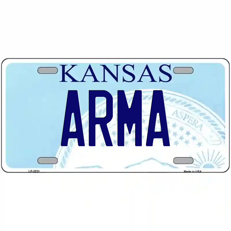 Arma Kansas Metal Sign
