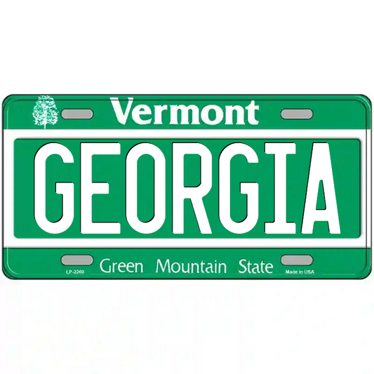 Georgia Vermont Metal Sign