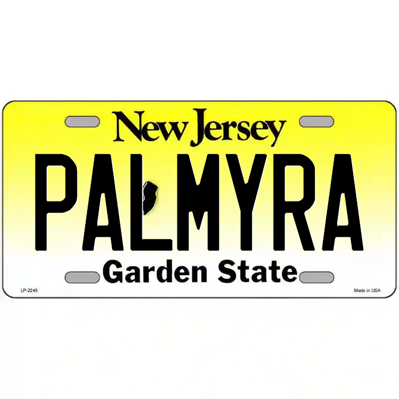 Palmyra New Jersey Metal Sign