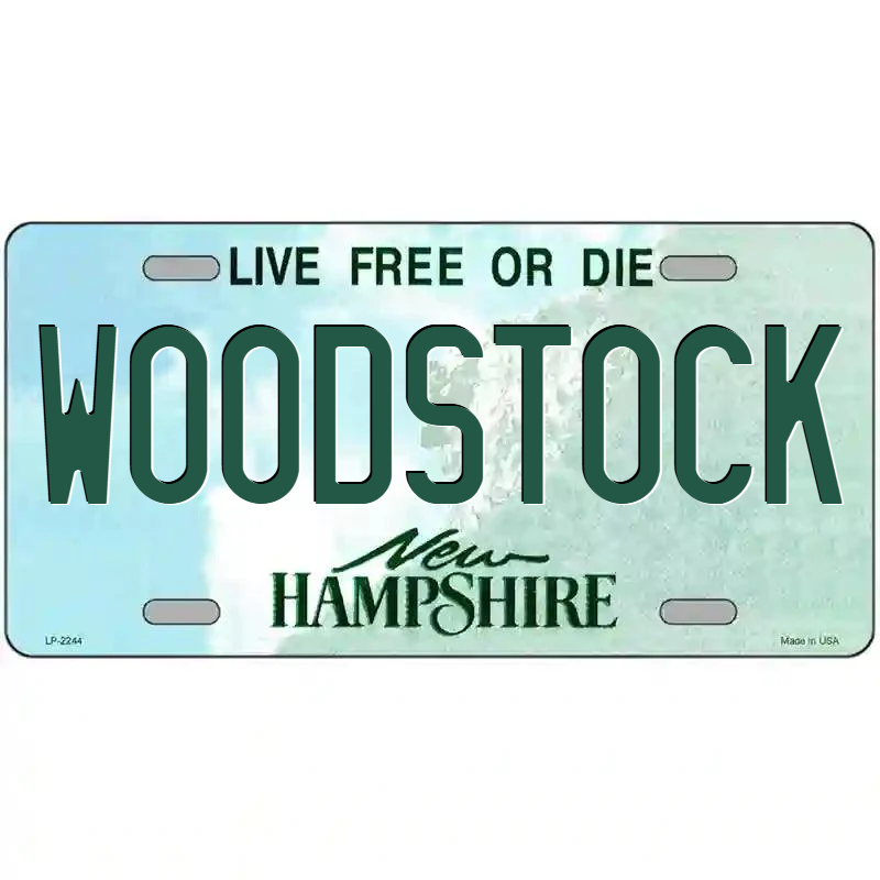 Woodstock New Hampshire Metal Sign