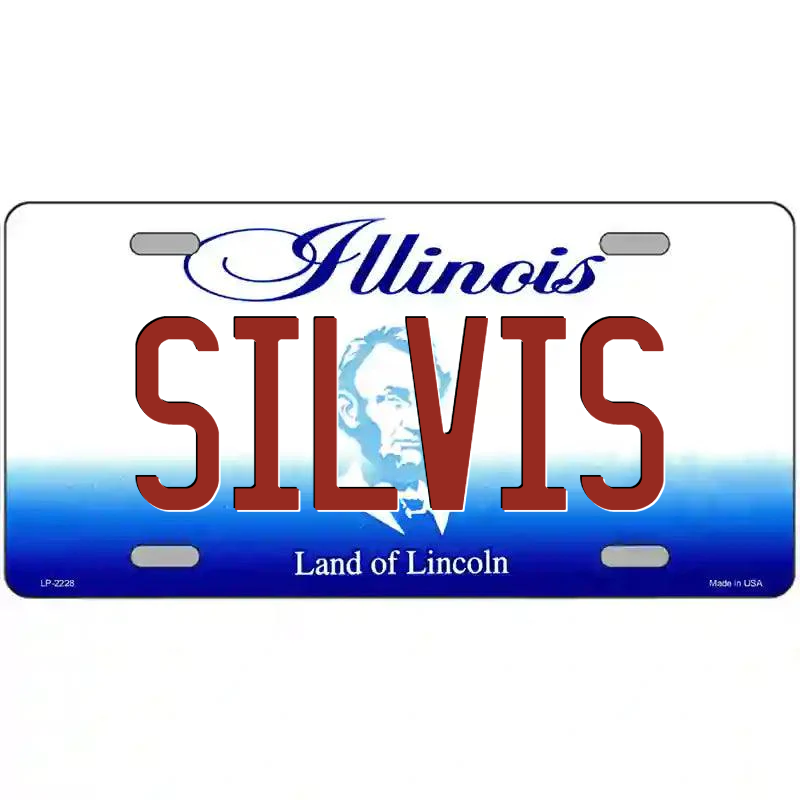 Silvis Illinois Metal Sign
