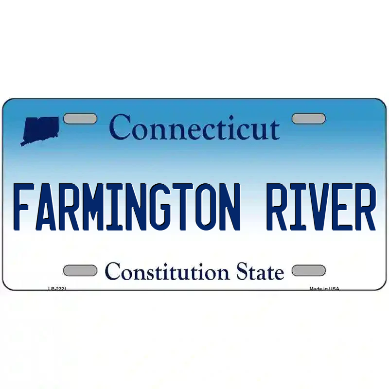 Farmington River Connecticut Metal Sign