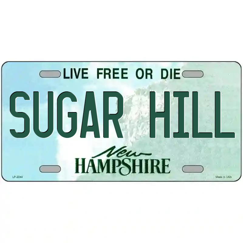 Sugar Hill New Hampshire Metal Sign