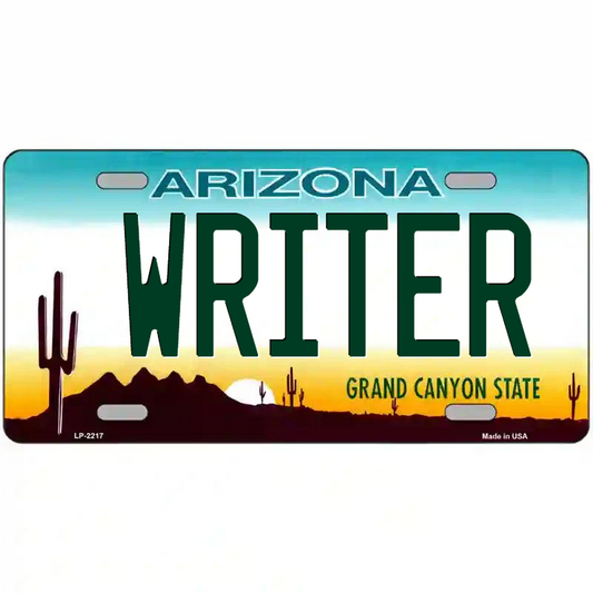 Writer Arizona Metal Sign