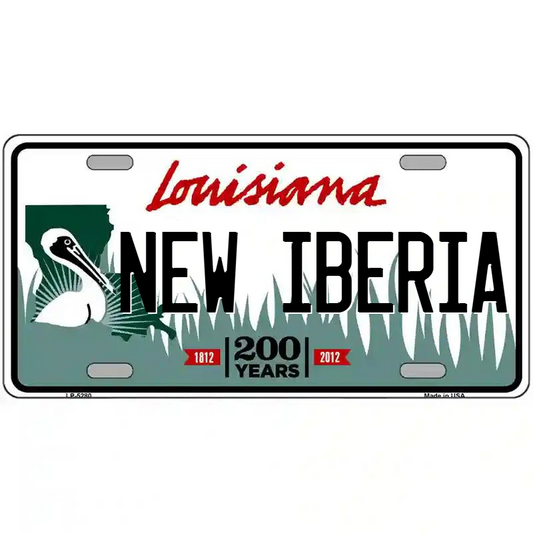 New Iberia Louisiana Metal Sign