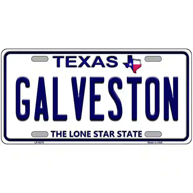 Galveston Texas Metal Sign