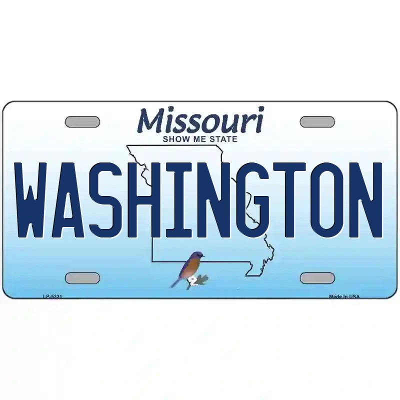 Washington Missouri Metal Sign