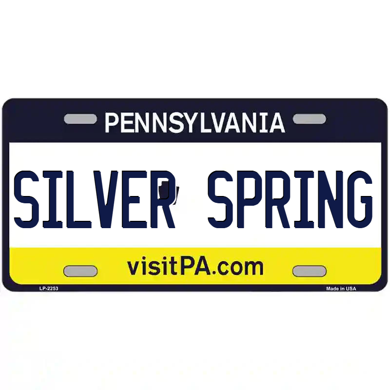 Silver Spring Pennsylvania Metal Sign