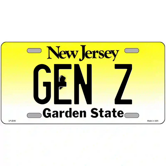 Gen Z New Jersey Metal Sign