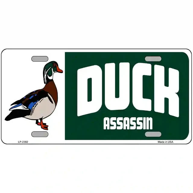 Duck Assassin Metal Sign