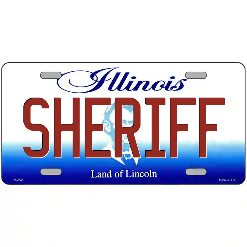 Sheriff Illinois Metal Sign