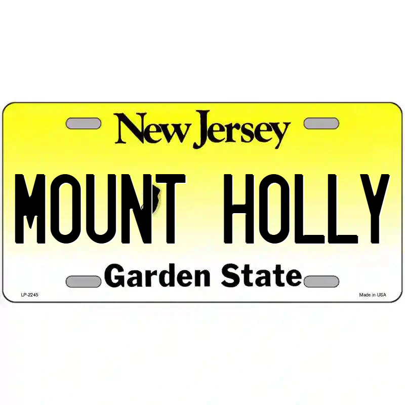Mount Holly New Jersey Metal Sign