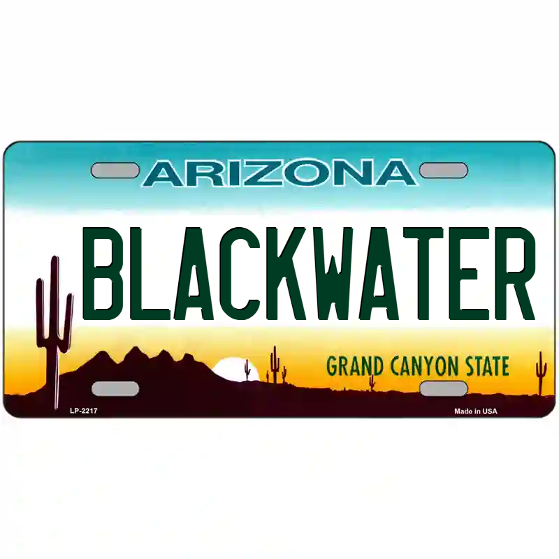 Blackwater Arizona Metal Sign